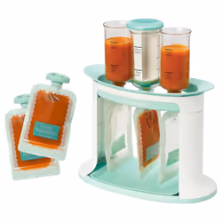 Infantino Squeeze Station for Homemade Baby Food, Pouch Filling Station for Puree Food for Babies and Toddlers, Dishwasher Sa ...