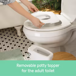 Summer by Ingenuity My Size Potty Pro in White, Infant Potty Training Toilet, Lifelike Flushing Sound, for Ages 18 Months, Up to 50 Pounds