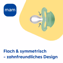 MAM Day & Night Silicone Dummy 16+, Set of 4, Including 2 Sterilised Transport Boxes