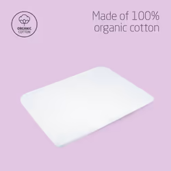 MAXI-COSI - Lot de 2 draps enfant pour Lit/Parc Swift - Blanc - 100% Coton