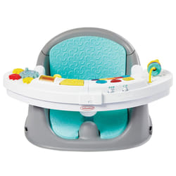 Infantino - Music & Lights 3-in-1 Discovery Growing Baby Booster Seat - Convertible Dining Chair - Adjustable Size - Interactive Toys & Snack Tray -