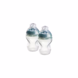 Tommee Tippee Baby Bottles, Natural Start Silicone Anti-Colic Baby Bottle with Slow Flow Breast-Like Teat, 260ml, 0+ Months,  ...