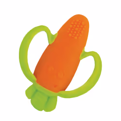 Infantino - Lil' Nibble Teethers - Carot Toother - Toy Toother - Silicone Soft-Textured Teether - Sensory Exploration - Teeth ...