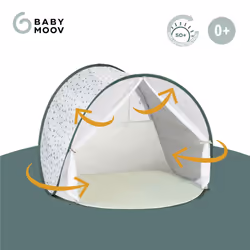 Babymoov Baby Tent with Anti UV Sun Protection UPF 50+ , Pop Up Play Tent and Sun Shade, provence green