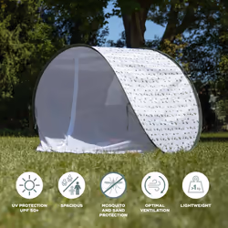 Babymoov Baby Tent with Anti UV Sun Protection UPF 50+ , Pop Up Play Tent and Sun Shade, provence green
