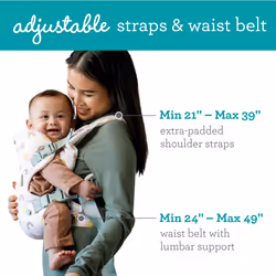 Infantino Flip Advanced 4-in-1 Baby Carrier - Ergonomic, Convertible, Face-in and Face-Out Front and Back Baby Carrier Newborn to Toddler 3.6-14.5 kg,