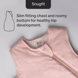 Tommee?Tippee?Baby Sleep Bag, The Original?Grobag, Hip-Healthy Design, Soft Cotton-Rich Fabric, 6-18m, 1.0 TOG, Blush