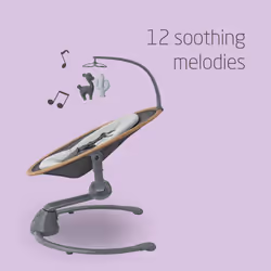 Maxi-Cosi Cassia Electric Baby Swing Chair, 0?6 Months, max 9kg, Baby Rocker, 12 melodies, 360? Seat Rotation, Automatic Motion Detection, 5 Swinging