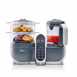 Babymoov Nutribaby Plus 6 in 1 Baby Food Maker, baby food blender and steamer, food processor for weaning, warmer, defroster, ...