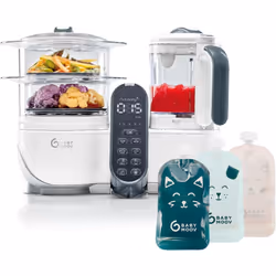 Babymoov Nutribaby Plus 6 In 1 Baby Food Maker, Baby Food Blender And Steamer, Food Processor For Weaning, Warmer, Defroster, ...
