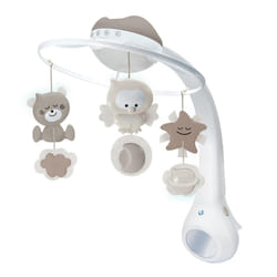 INFANTINO 3 in 1 Projector Musical Mobile - Convertible mobile, table and cot light and projector, with wake up mode to simulate daylight, complete