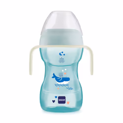 MAM Fun to Drink Cup & Glow Handles | Spill-Free Sippy Cup for Toddlers | Non-Slip Handles | Encourages Independent Drinking  ...
