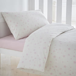 Silentnight Safe Nights Cot Bed Duvet Cover Set ? 100% Cotton Toddler Child Quilt Duvet Cover and Pillowcase Set ? Super Soft, Hypoallergenic and