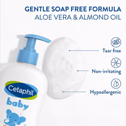 Cetaphil Baby Wash & Shampoo with Organic Calendula ,Tear Free , Paraben, Colorant and Mineral Oil Free , 13.5 Fl. Oz