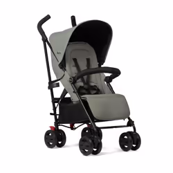 Silver Cross - Pop 2 Pushchair - Foldable Travel Stroller - Buggy - Adjustable/Lie Flat Seat - Newborn to 4 Years - Sage