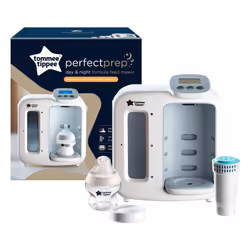 Tommee Tippee Perfect Prep Day & Night the Baby Bottle Maker Machine with Digital Display and Adjustable Volume, White