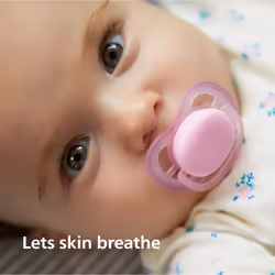 Philips Avent Ultra Air Soother - Pack of 4 Light, Breathable Soothers: 2 Glow in The Dark soothers and 2 Day soothers, 18M+ (Model SCF349/43)