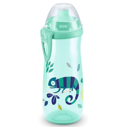 NUK Sports Cup Toddler Cup with Chameleon Effect | 24+ Months | 450 ml | Leak-Proof, Easy-Open/Close Push-Pull Spout | Colour Changing | Clip & Cap |