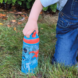 Nuby Super Flip Water Bottle-No Spill Active Toddler Sippy Cup|540ml/18oz |Carry Handle|Freeflow|Dishwasher, Steriliser Safe|Suitable Beaker for 18