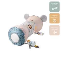 Nuby Animal Adventures Tummy Time Pillow ? Sensory Toys | Baby-Safe Mirror | Suitable from Birth