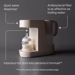 Tommee Tippee Perfect Prep Machine, Baby Bottle Formula Feed Maker with Antibacterial Water Filter, App Support, Day & Night Feed-Friendly Features,