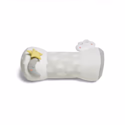 Mamas & Papas Tummy Time Roll, Interactive Soft Baby Pillow with Integrated Rattle, Dream Upon A Cloud