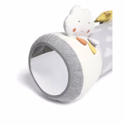 Mamas & Papas Tummy Time Roll, Interactive Soft Baby Pillow with Integrated Rattle, Dream Upon A Cloud