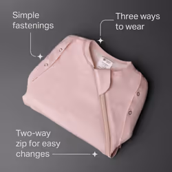 Tommee?Tippee?Baby Sleep Bag for Newborns, The Original?Grobag Swaddle Bag, Hip-Healthy Design, Soft Cotton-Rich Fabric, 3-6m, 1.0 TOG, Blush