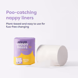 Bambino Mio, Messless Nappy Liners, Biodegradable, 100 Liners, Pack of 5
