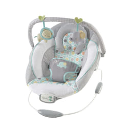 Ingenuity, Soothing Baby Bouncer Chair with Soothing Vibrating Infant Seat, Morrison - 8 Melodies, Removable Toy Bar with 2 Plush Toys, Volume