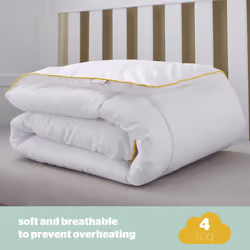 Silentnight Safe Nights Luxury Cot Bed Duvet and Pillow Bed Set ? Anti Allergy 4 Tog Junior Quilt and Breathable Toddler Pillow for Children, Kids,
