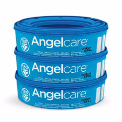 Angelcare - Nappy bin refill cassettes - Compatible with Angelcare Nappy Disposal System - Pack of 3