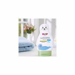 HiPP Kids Soft and Smooth All-in-One Seal Body Wash 200ml (Pack of 6)