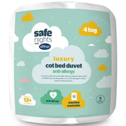 Silentnight Safe Nights Luxury Cot Bed Duvet, White, 4 Tog