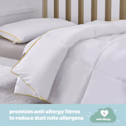 Silentnight Safe Nights Luxury Cot Bed Duvet, White, 4 Tog