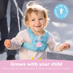 Trunki ToddlePak - Fuss Free Baby Walking Reins and Toddler Safety Harness ? Una Unicorn (Teal)
