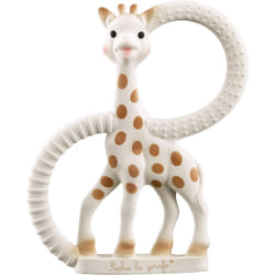 Sophie la girafe Baby Teething Ring, 100% Natural Rubber Phthalate-Free Easy to Grip Baby Teether, Suitable for Newborn Babies - Fresh Touch Box
