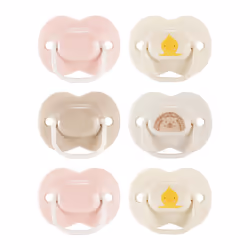 Tommee Tippee Anytime Dummies, 0-6 Months, 6 Pack Dummies, Symmetrical Design, BPA Free, Reusable steriliser pod