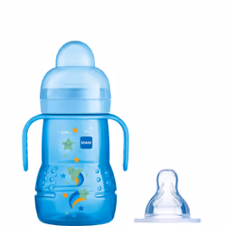 MAM Trainer+ Baby Cup | 1 Pack (1 x 220ml) | Suitable from 4+ Months for Independent Drinking | Comes with Free Fast Flow MAM ...