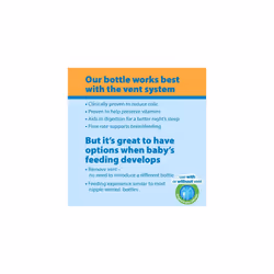Dr Brown's Natural Flow Anti-Colic Options+ Wide-Neck Baby Bottle, 9oz/270 ml, with Level 1 Teat, Pack of 4