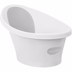 Shnuggle Newborn Baby Bath | Built in Support Bump and Soft Backrest | Suitable from Newborn | Bath Seat Support Includes Plu ...