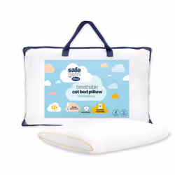 Silentnight Safe Nights Breathable Cot Bed Pillow - Toddler Baby Pillow with Mesh Sides for Comfortable and Fresh Sleeping - ...