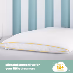 Silentnight Safe Nights Breathable Cot Bed Pillow - Toddler Baby Pillow with Mesh Sides for Comfortable and Fresh Sleeping - Anti Allergy and Machine