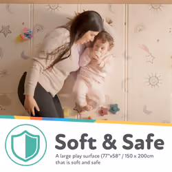 Nuby Reversible Soft Floor Mat, Foldable and Lightweight for Easy Storage and Travel, Safari?
