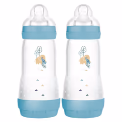 MAM Easy Start Anti-Colic Baby Bottles | 2 Pack (2 x 320ml) | Self-Sterlising | Fast Flow MAM Teats Size 3 | Baby Accessories ...
