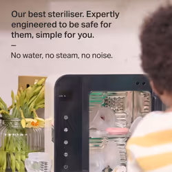 Tommee Tippee Ultra UV Steriliser, Dryer and Storage for Baby Bottles and Accessories, Steam-Free to Kill Viruses^ and 99.9% Bacteria, White
