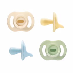 Tommee Tippee Ultra-light StayPut Dummy, One-Pice Silicone Design, 0-6m, 4 Pack