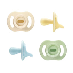 Tommee Tippee Ultra-light StayPut Dummy, One-Pice Silicone Design, 0-6m, 4 Pack