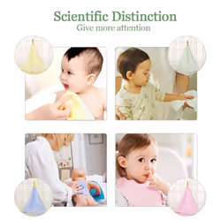 Baby Washcloths 100% Organic Bamboo Bath Washcloth Reusable Face Towels Anti-Bacterial Soft Towel Set Perfect for Newborn (8 Pack)