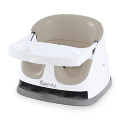 Ingenuity, Baby Base 2-in-1 Seat, Cashmere, Booster Chair, Dining and Feeding Seat for Toddlers, Easy to Clean with Removable and Self-Storing Tray,